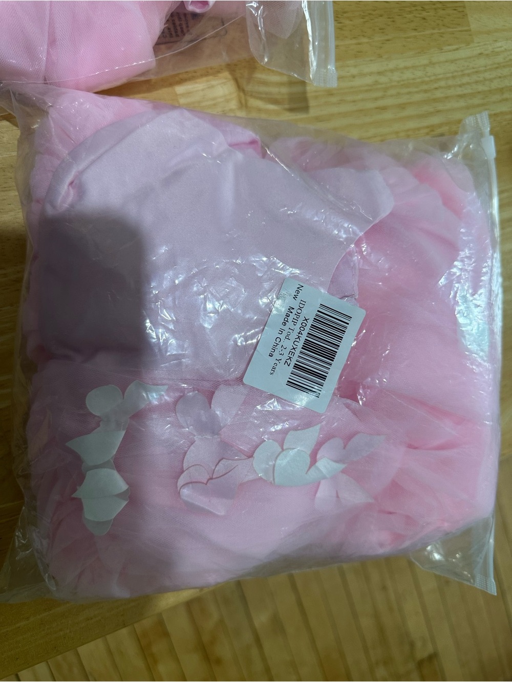 Pink Floral Tulle Bodysuit Costume for Kids by